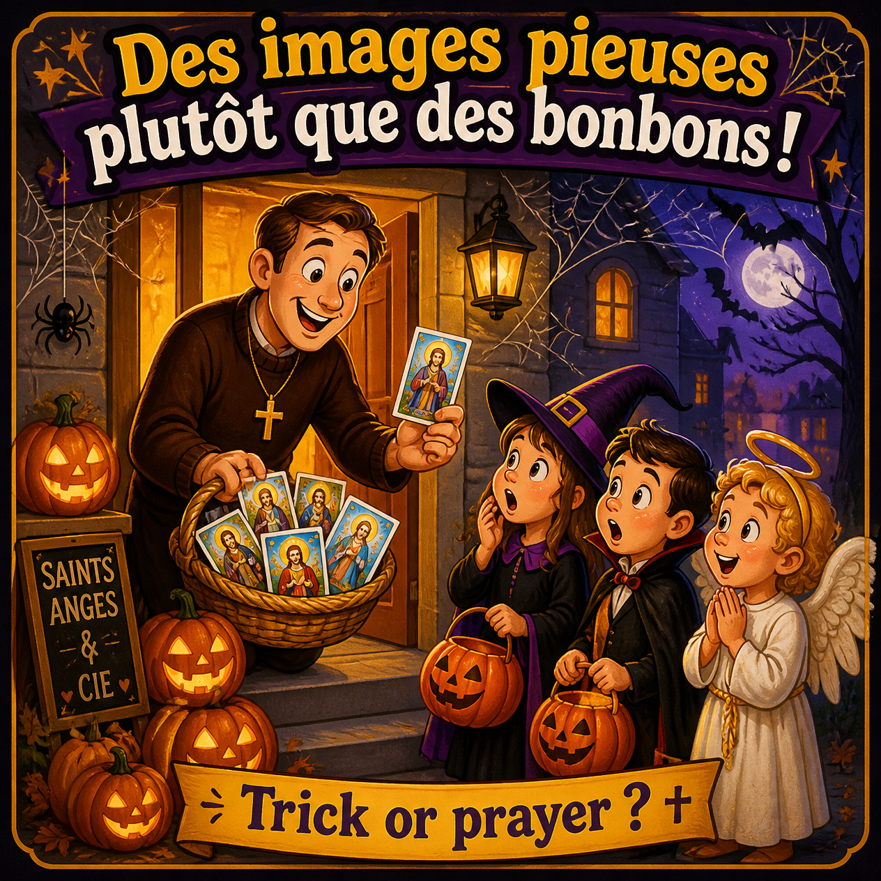 des images pieuses plutôt que des bonbons